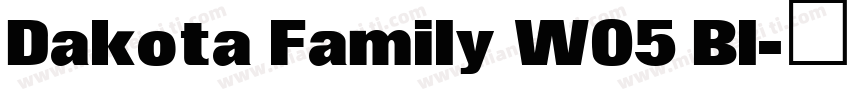 Dakota Family W05 Bl字体转换